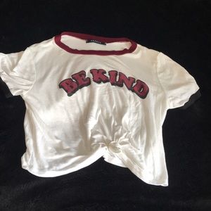“Be Kind” crop top